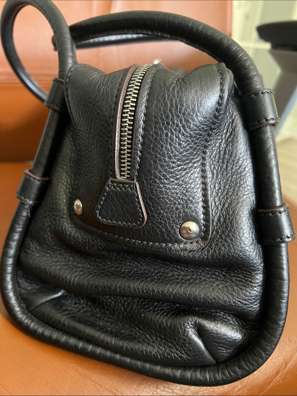 Salvatore Ferragamo Black Leather with Silver tone hardware. - Picture 8 of 11